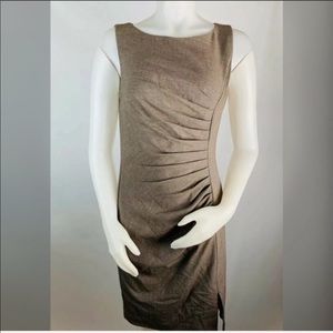 Calvin Klein Pleated Ruched Sheath Dress